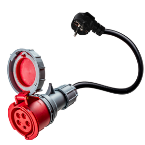 adaptador de 16A de 5 pólos para Schuko