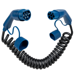 Type 2 | 1 phase | 16A | 3,7kW | coiled charging cable