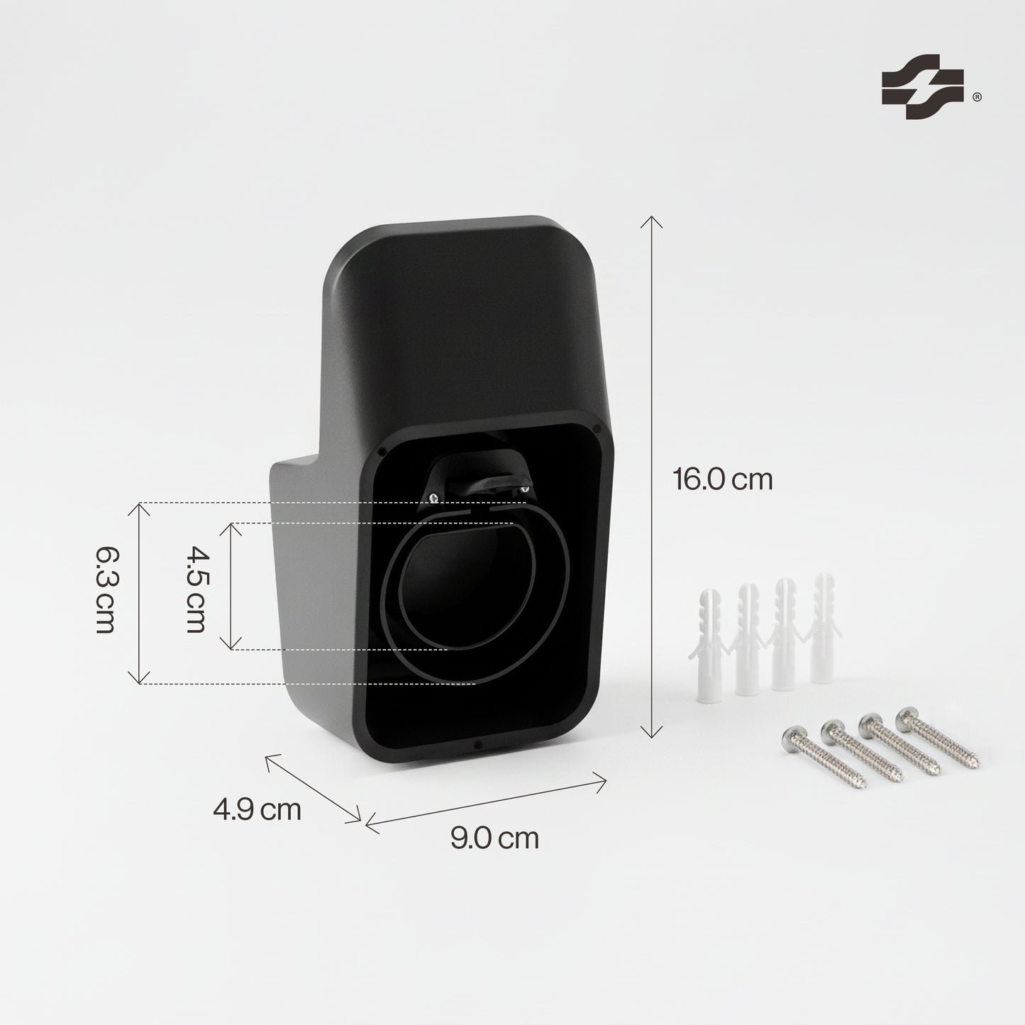 Plug holder for EV type 2 charging cable