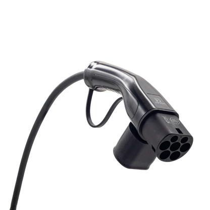 Cabo adaptador tipo 2 (lado da estação de carga) para tomada de comando azul de 3 pólos