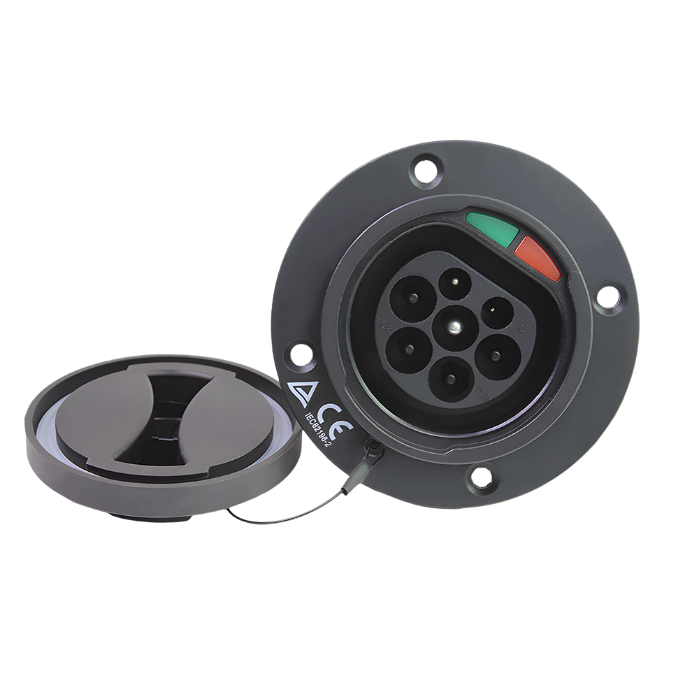 Gniazdo Type 2 do auta | 3 fazy | 16A/32A