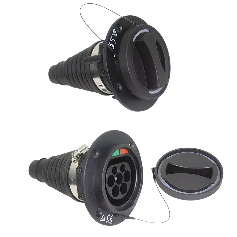 Gniazdo Type 2 do auta | 3 fazy | 16A/32A