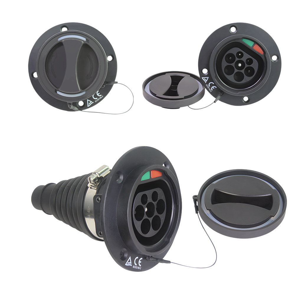Gniazdo Type 2 do auta | 3 fazy | 16A/32A