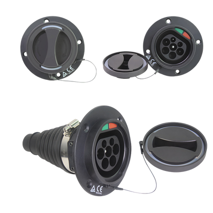 Gniazdo Type 2 do auta | 3 fazy | 16A/32A