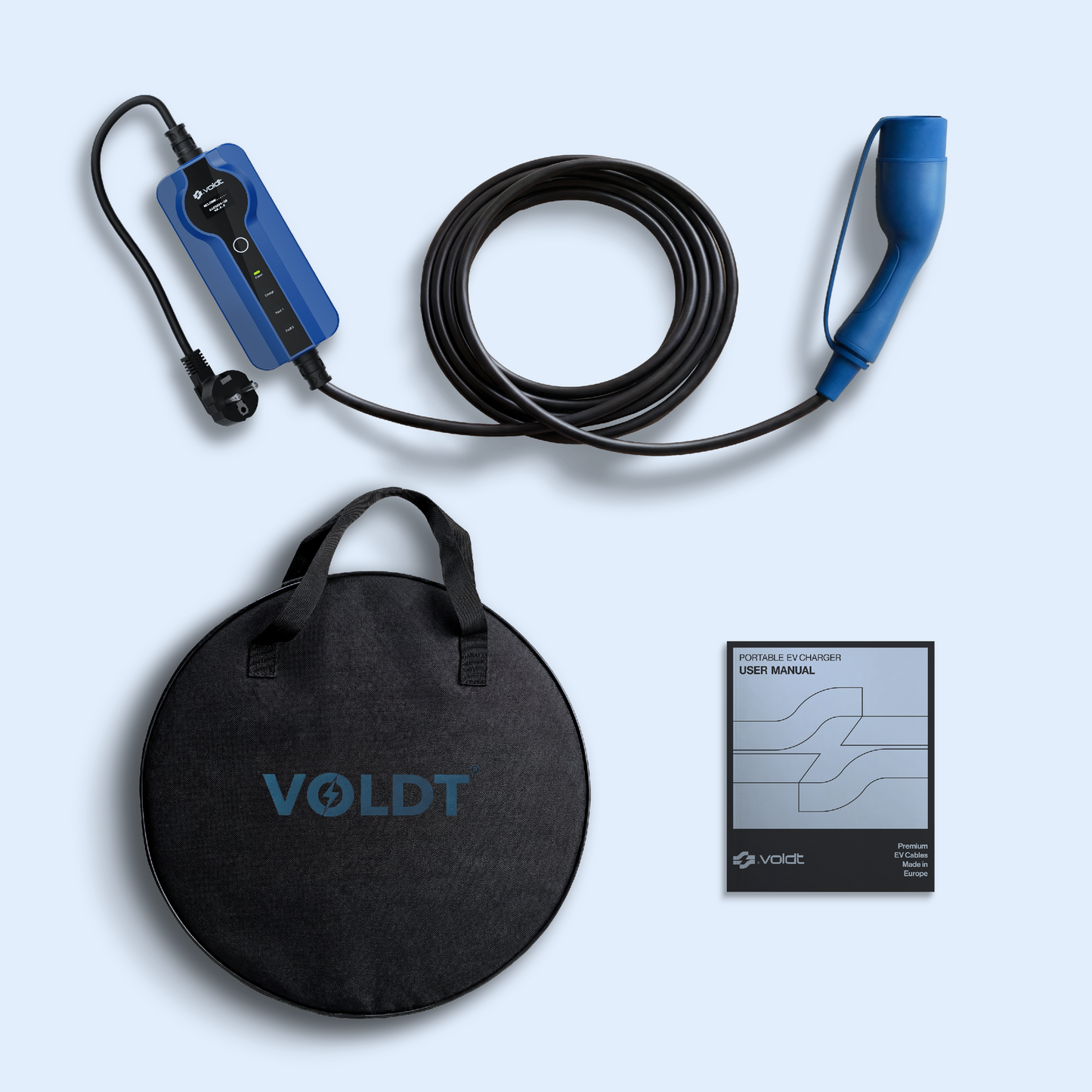 Type 2 - schuko | Adjustable 8A - 16A | 3,7kW charging cable